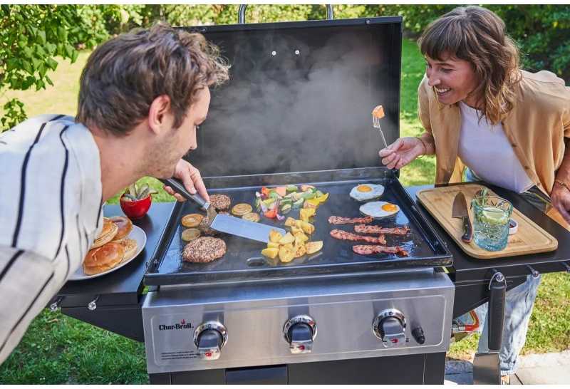 Dujinė kepsninė su plokštuma Char-Broil Griddle 3400
