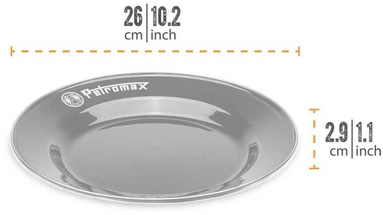 Emaliuotos lėkštutės 2 vnt. 26 cm Petromax Baltos