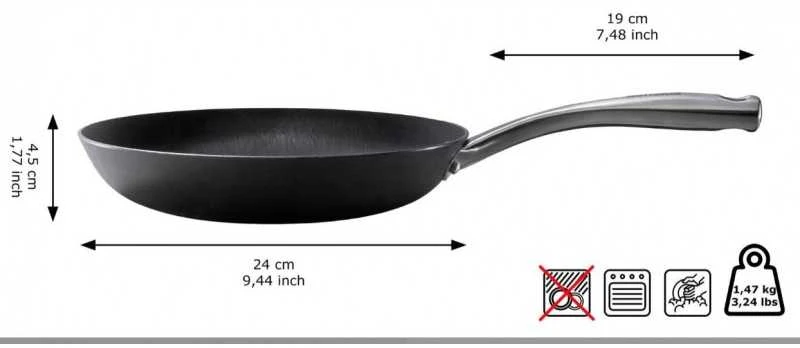 Lengvojo ketaus keptuvė Skottsberg 24cm