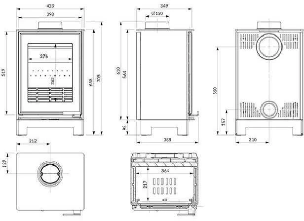 Krosnelė KAWMET HARITA S15v Basic ECO