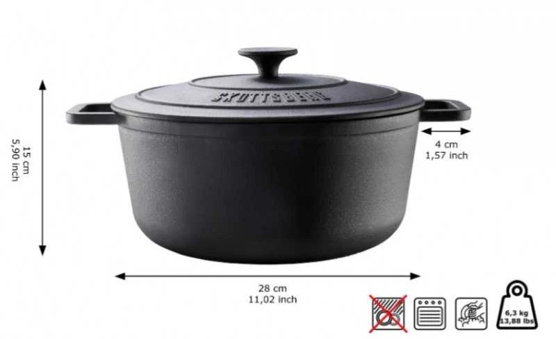 Ketaus puodas Skottsberg Puodas 5.5l