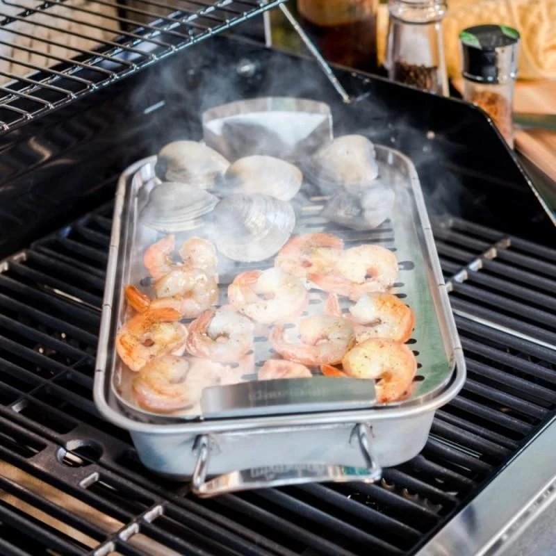 Nerūdijančio plieno grilinimo padėklas Char-Broil Grilis+