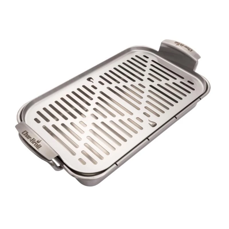 Nerūdijančio plieno grilinimo padėklas Char-Broil Grilis+
