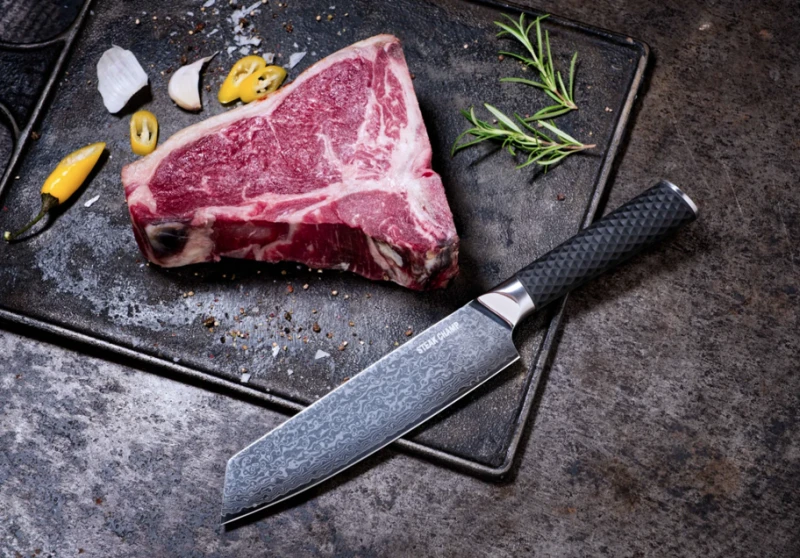 Steakchamp Damasko plieno peilis Steak Champ