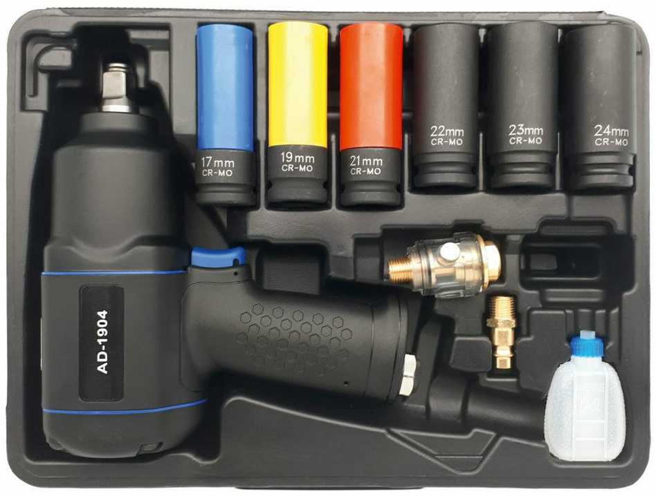 ADLER pneumatinis Smūginis veržliasukis 1/2" 1490Nm+NAS