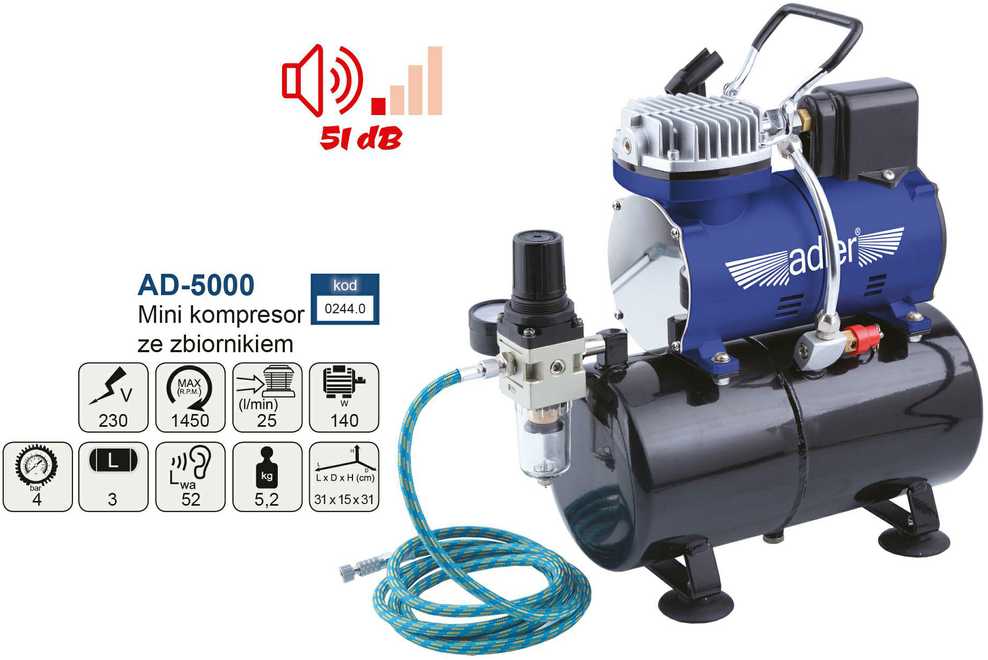 Oro kompresorius Adler AD-5000