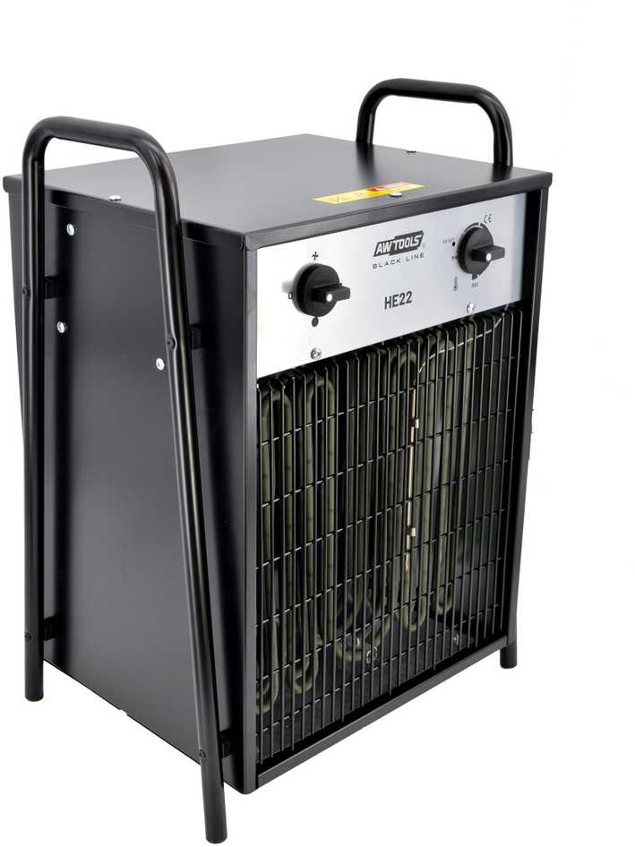 Awtools AW elektrinis šildytuvas 22 kW HE22 / juodos linijos