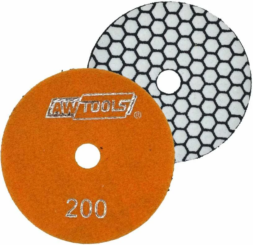 AW-Tools AWTOOLS POLIRAVIMO DISKAS 100mm GR. 200 SAUSAM POLIRAVIMUI