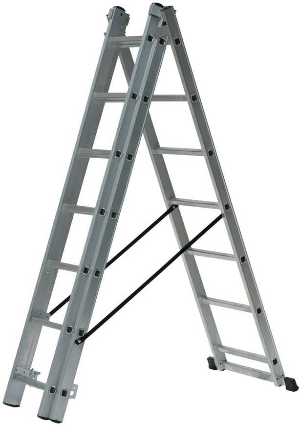 AW-Tools AWTOOLS ALIUMINIO KOPĖČIAS 3x10 ŽINGSNIŲ 150KG PRITAIKYMAS PRIE LAIPTŲ