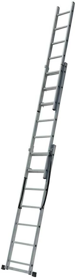 AW-Tools AWTOOLS kopėčios aliumininės 3x9 STOPNI 150KG ADAPATACJA NA SCHODY