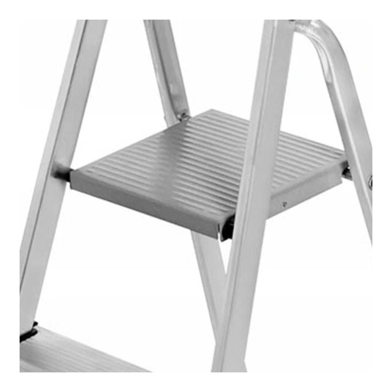 AW-Tools Aliuminio laisvai pastatomos kopėčios su platforma 1x3 125 kg