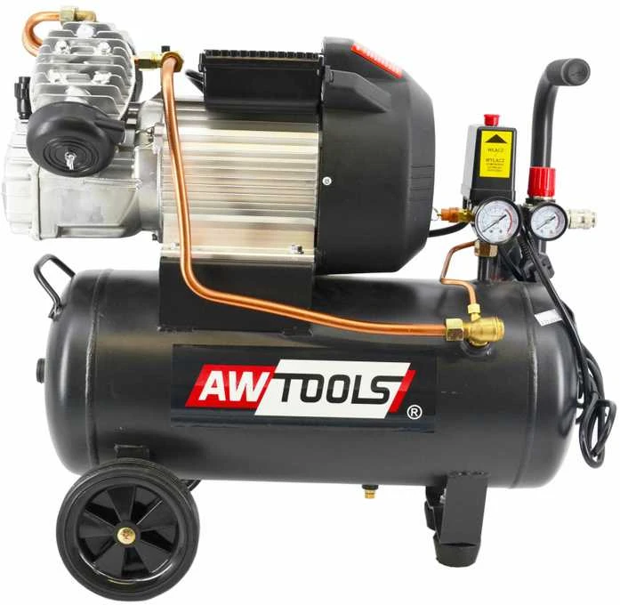 AW-Tools tepalinis oro kompresorius ZVA-50L V,  370 / min., talpa 50l