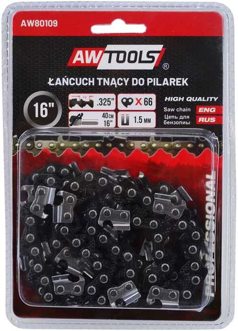 AW-Tools AWTOOLS pjūklo grandinė 45cm/72/325"/1.5 / Juodas linija