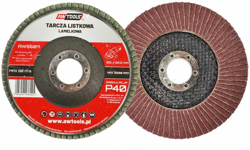 AW-Tools AWTOOLS ATVARTAS RATAS 125 mm P 120