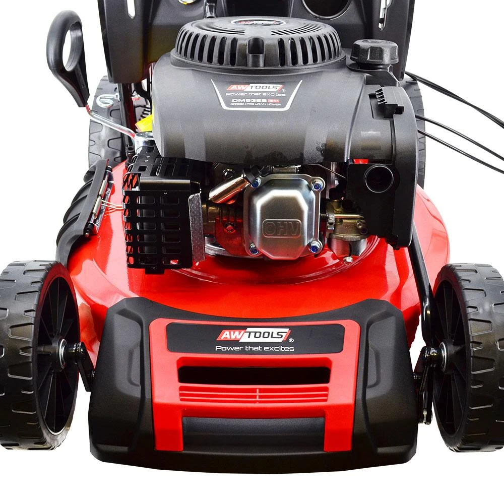 AW-Tools savaeigė benzininė vejapjovė AW70080 3,0 kW 4,0 AG, elektrinis starteris