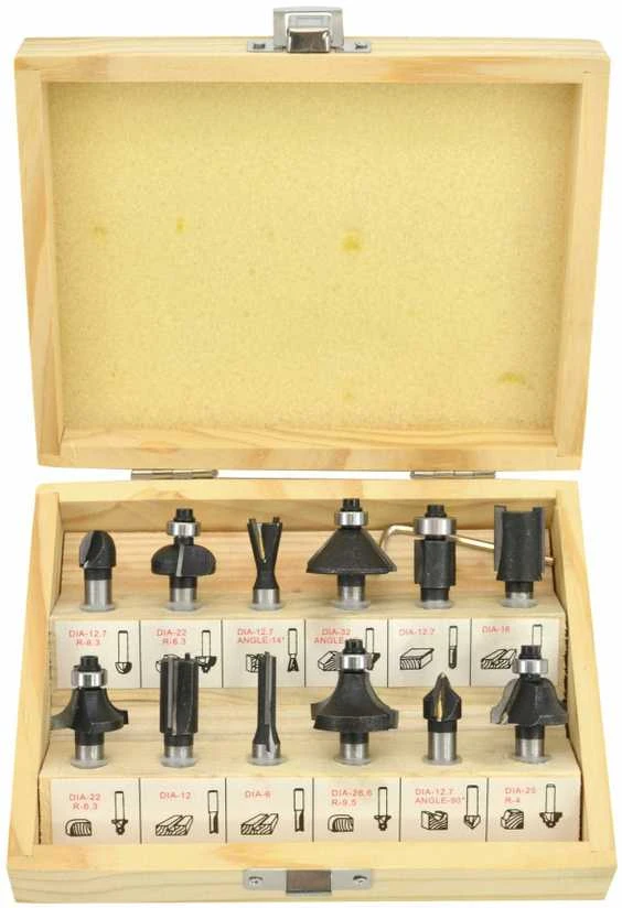 AW-Tools AWTOOLS MEDIENOS PJOVIMO Pjaustymo staklės, 12 vnt. 8 mm STEEM
