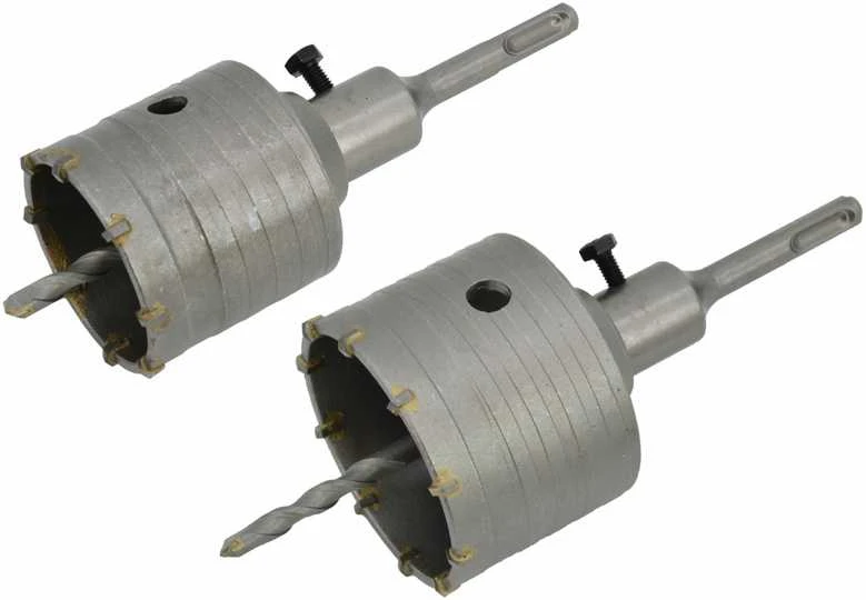 Grąžtas AW-Tools AWTOOLS gręžimo karūna betonui Rinkinys FI65mm + FI80mm UCHWYT SDS PLUS 100mm