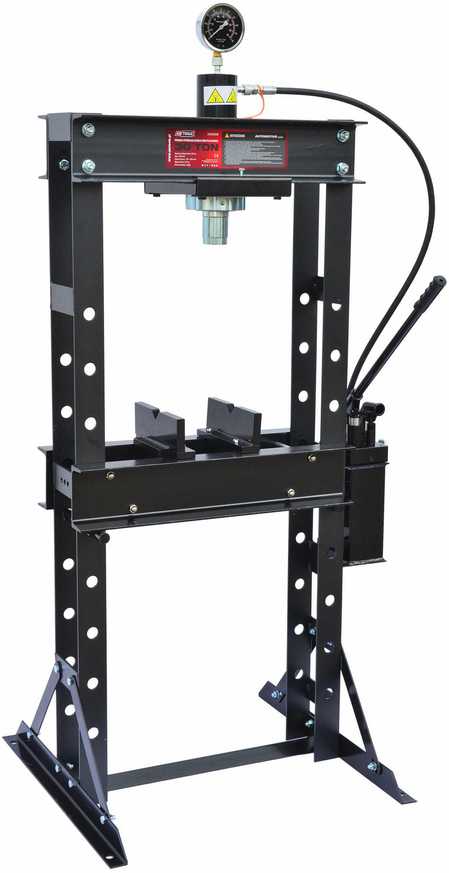 AW-Tools AWTOOLS HIDRAULINIS PRESAS SU MANOMETRU 30T / DVIGUBAS STŪMOKLIS
