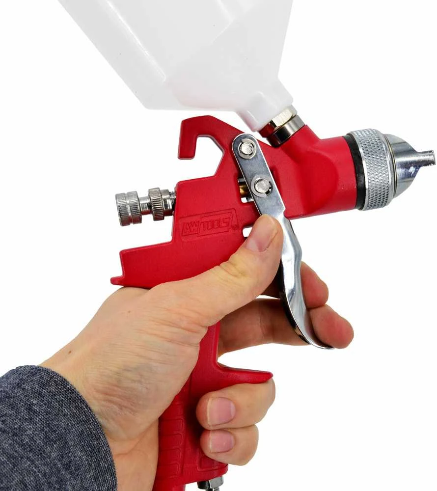 AW-Tools AWTOOLS HVLP purškimo pistoletas SU 1,4 mm VIRŠUTINIU BAKU / H-827