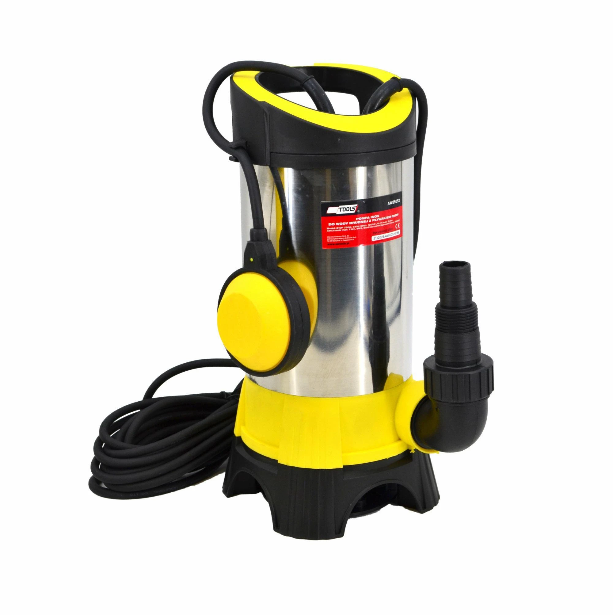 AW-Tools Drenažinis vandens siurblys AWTools AW85054; 1100 W; 0,8 bar