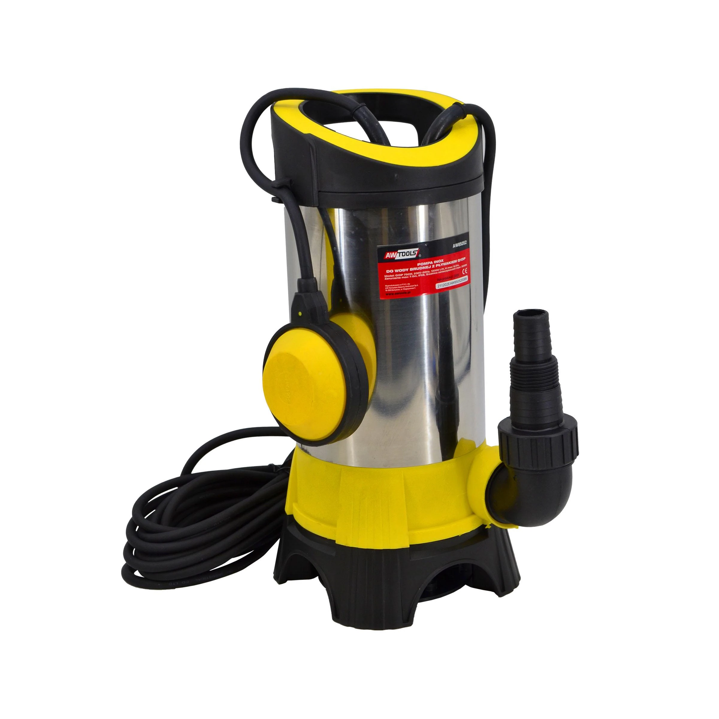 AW-Tools Drenažinis vandens siurblys AWTools AW85054; 1100 W; 0,8 bar