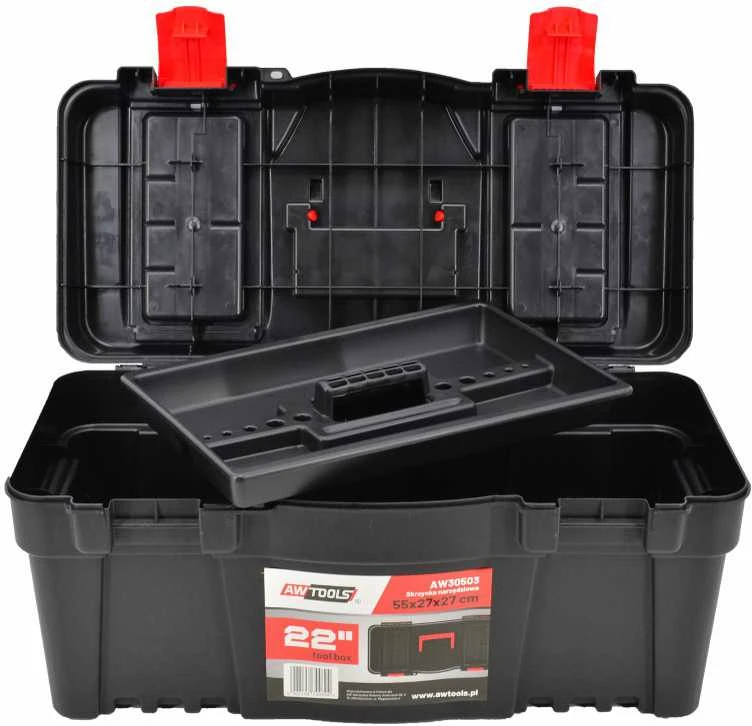AW-Tools AWTOOLS ĮRANKIŲ DĖŽĖ 22" SU ORGANIZATORIU 55x27x27cm