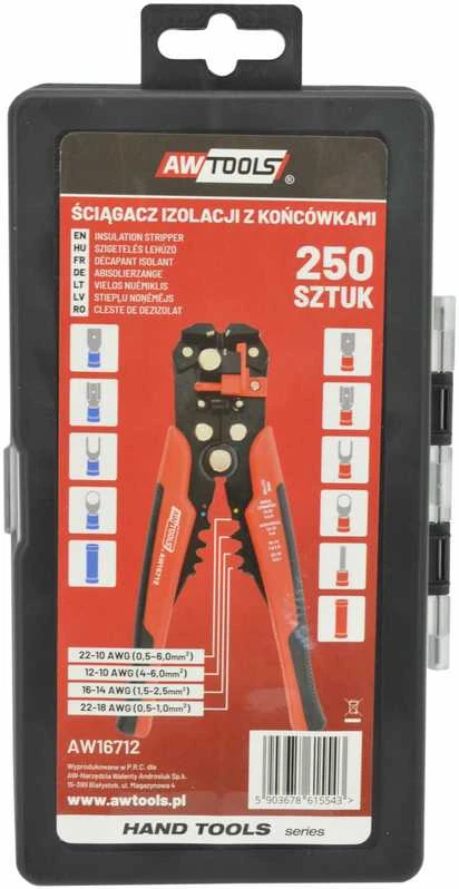 AW-Tools Laidų valymo replės AWTools AW16712; 0,5-6 mm²; 205 mm