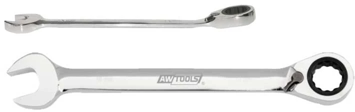 AW-Tools AWTOOLS kombinuotas raktas SU REKETU 15mm SU PERJUNGIKLIU