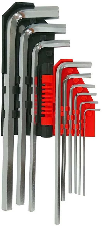 AW-Tools AWTOOLS RAKTAI ŠEŠIAKAMPIAI HEX /1,5-10mm/ 9vnt. Juodas LINE