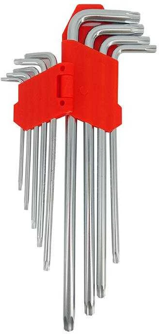 AW-Tools AWTOOLS RAKTAI IMBUSINIAI TORX/T10-T50/ 9vnt./ LABAI ILGI Juodas LINE