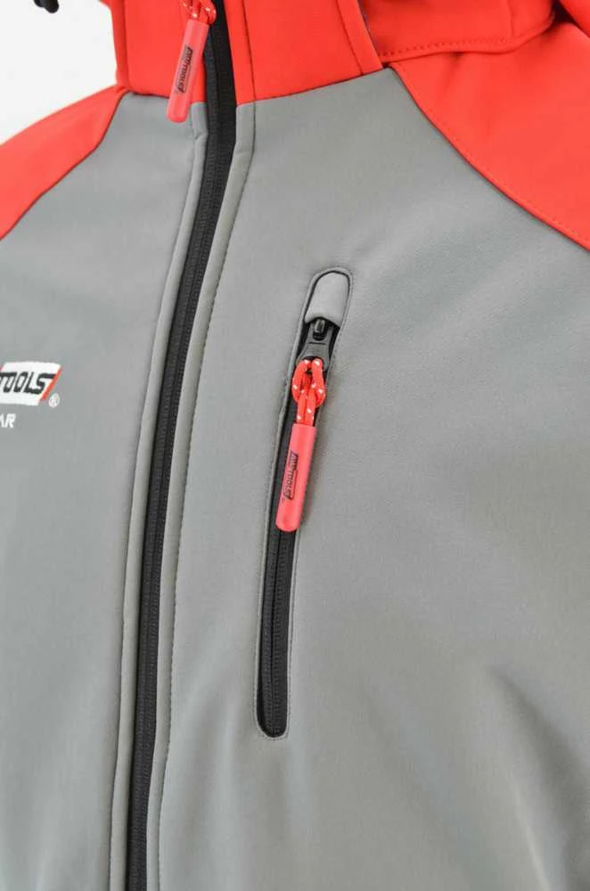 AW-Tools AWTOOLS KURTKA SOFTSHELL T4/ CZERWONO-Pilka/ S