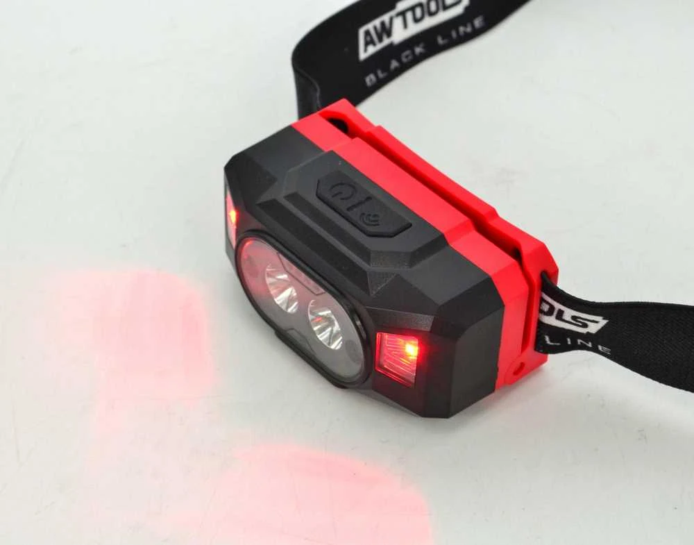 AW-Tools AWTOOLS LED PROŽEKTORIUS ANT GALVOS USB 6 FUNKCIJOS POWER BANK Juodas LINE