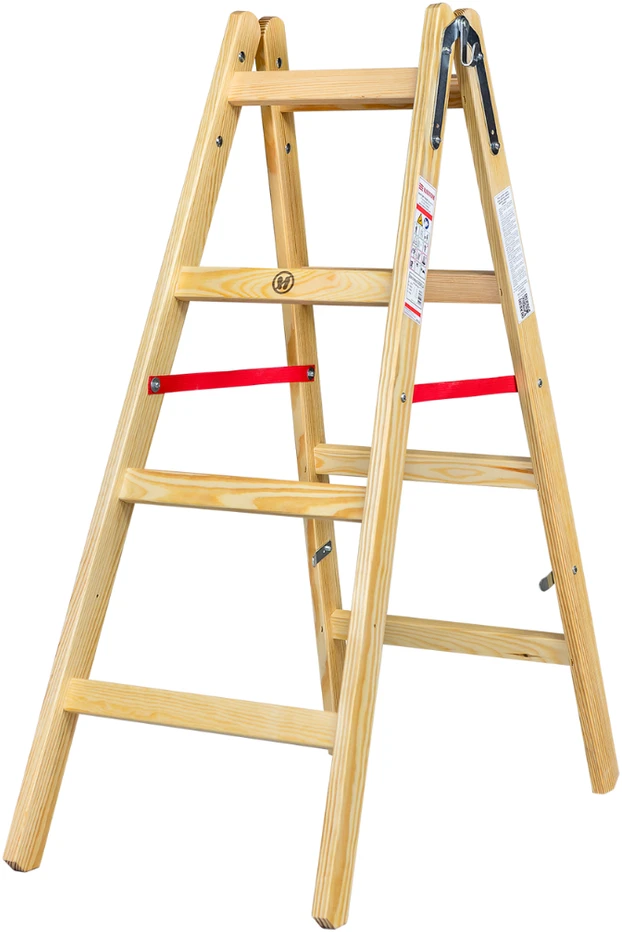 AW-Tools AWTOOLS MEDINĖ KOPĖČIOS 2x 4 PAKOPŲ 150kg