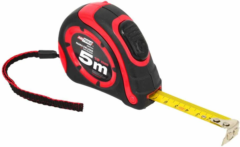 AW-Tools AWTOOLS RULETĖ SU MAGNETU 5m x 19mm ABS TPR 1-AUTO STOP