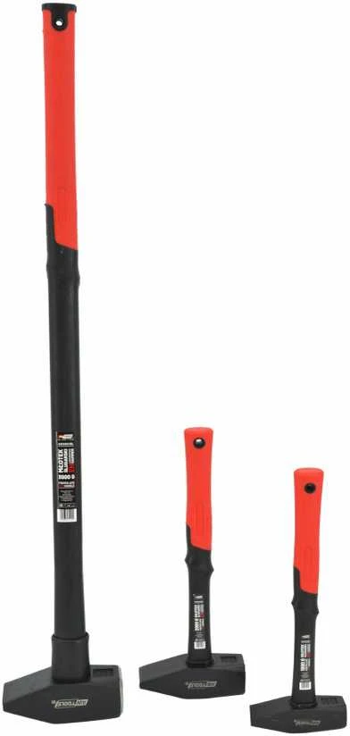 AW-Tools AWTOOLS ŠALTKALVIO PLAKTUKAS 1,5kg STIKLO PLUOŠTAS Juodas LINE