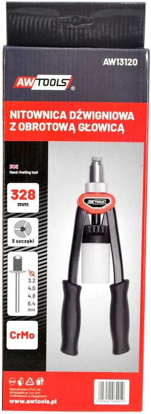 AW-Tools Rankinis kniediklis AWTools AW13120; 3,2-6,4 mm; 328 mm