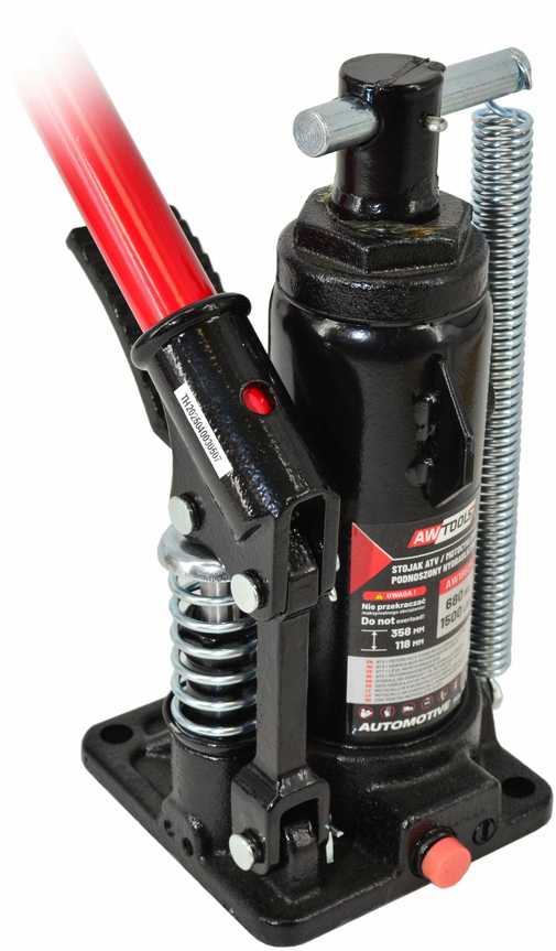 AW-Tools AWTOOLS PODNOŚNIK ATV / MOTOCYKLOWY HYDRAULICZNY 115-358mm 680kg
