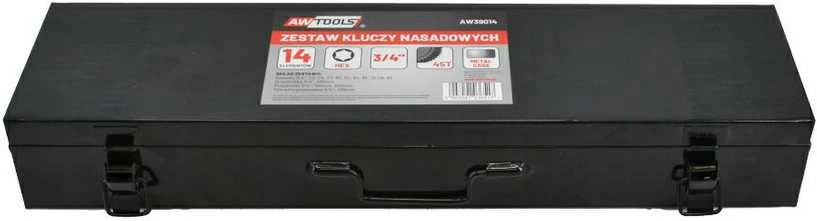 AW-Tools Sukimo galvučių komplektas AWTools AW39014; 3/4''; 22-50 mm; 14 vnt.