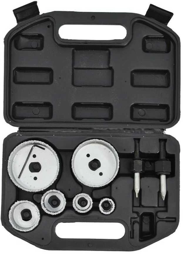 Grąžtas AW-Tools AWTOOLS Rinkinys TONGFRAME ANDARA STIKLINIMUI 9 vnt. 22-73 mm
