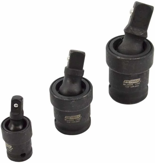 AW-Tools AWTOOLS SMŪGINIŲ ŠARNYRŲ RINKINYS 3vnt. Juodas LINE