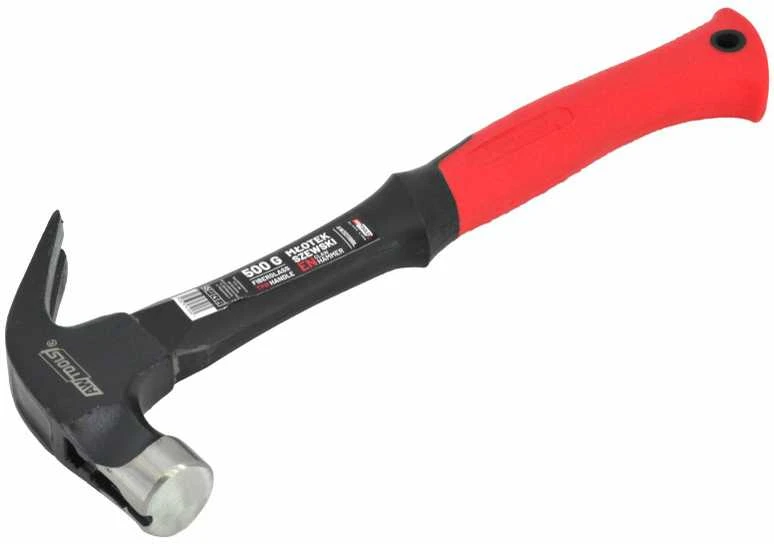 AW-Tools AWTOOLS PLAKTUKAS BATININKO 500g STIKLO PLUOŠTAS SU MAGNETU Juodas LINE