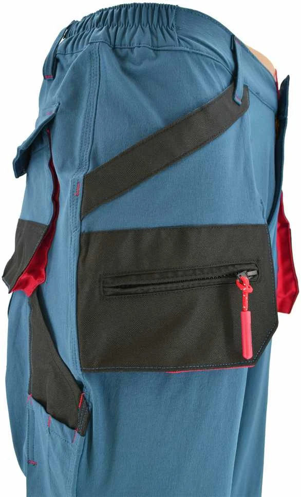 AW-Tools Kelnės AWTools AW02514; T2; 2XL; mėlyna/raudona