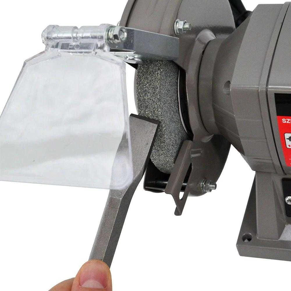 AW-Tools AWTOOLS šlifuoklis STOŁOWA 125mm / 150W Z LAMPKĄ