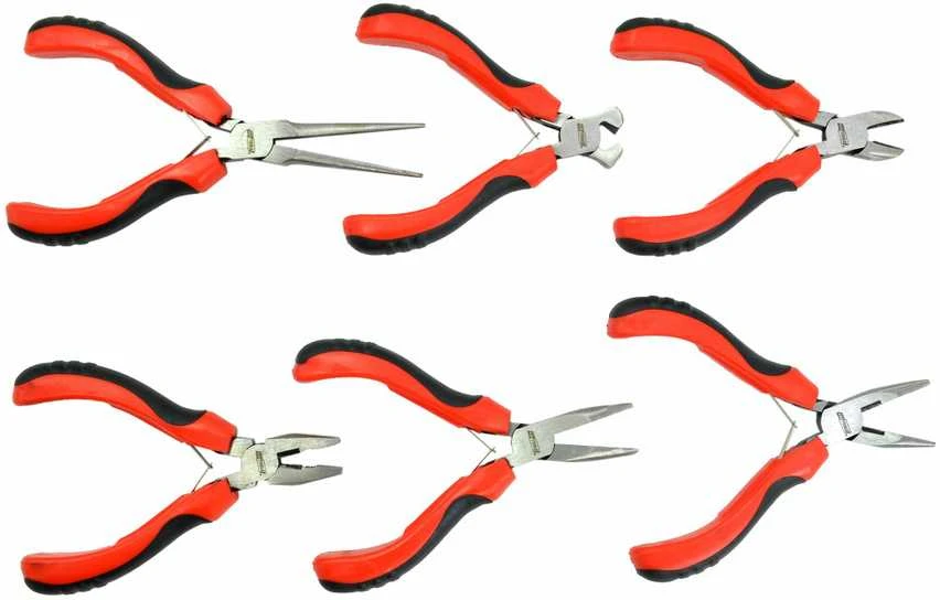 AW-Tools AWTOOLS MINI replės 125mm rinkinys 6vnt.