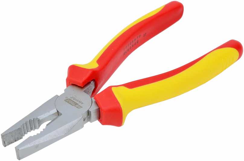 AW-Tools VDE izoliuotos kombinuotos replės 200mm AW31103