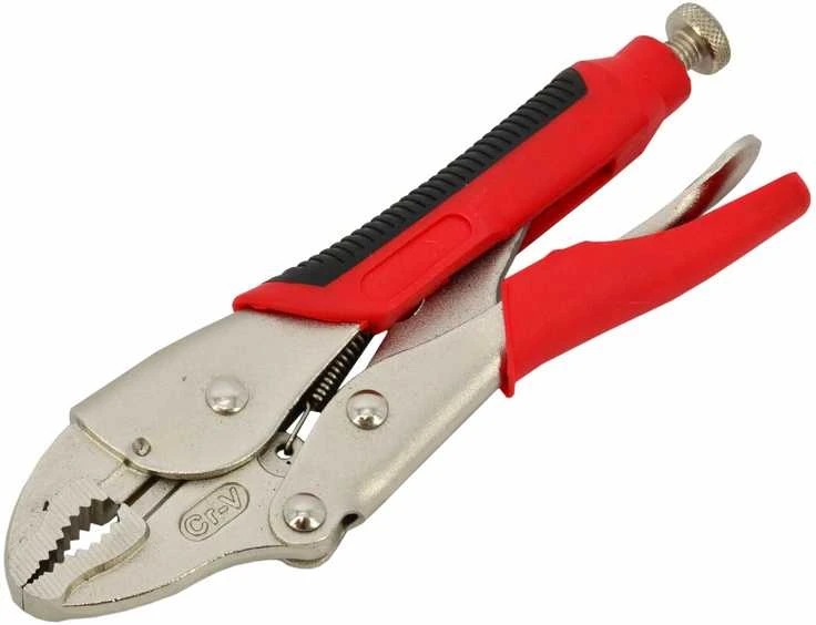 AW-Tools AWTOOLS SPAUSTUVAI SU FIKSATORIUMI 140mm SU APVALINTAIS ŽANDIKAULIAIS TPR Juodas LINE
