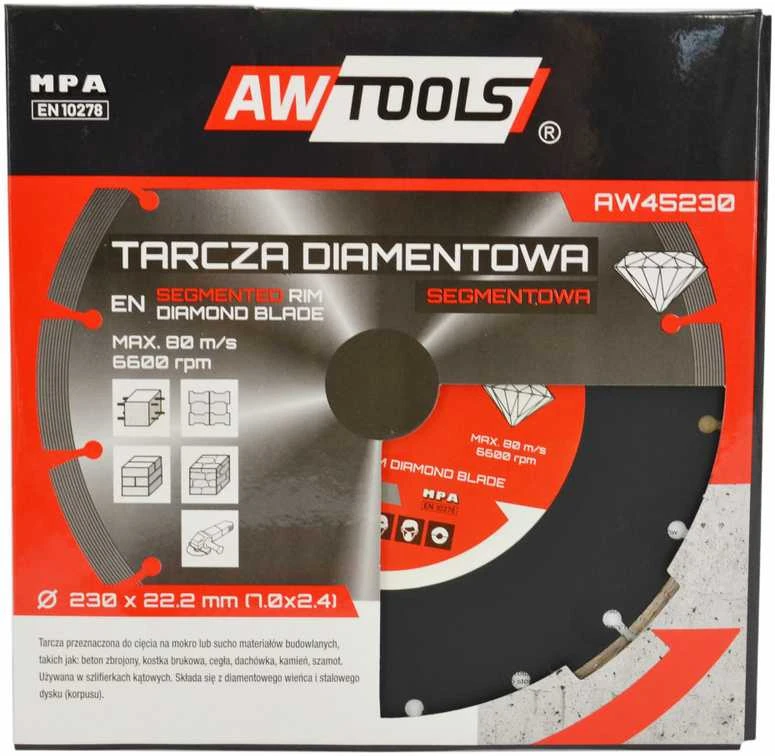 AW-Tools AWTOOLS DEIMANTINIS DISKAS 115×22,2 / SEGMENTINIS