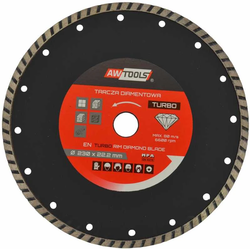 AW-Tools AWTOOLS DEIMANTINIS DISKAS 230×22,2 / TURBO