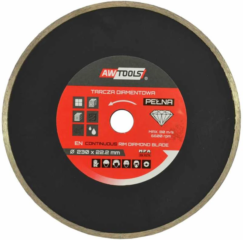 AW-Tools AWTOOLS DEIMANTINIS DISKAS 250×25,4 / PILNAS