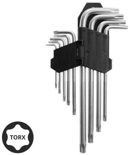 AW-Tools AWTOOLS TORX RAKTAI / T10-T50 / 9 vnt